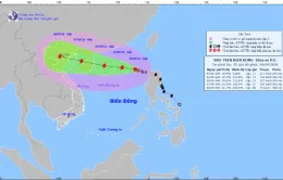 Bão số 3 giật cấp 13, di chuyển theo hướng Tây Tây Bắc