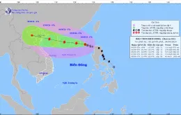 Bão số 3 mạnh cấp 11, giật cấp 13 trên khu vực Bắc Biển Đông