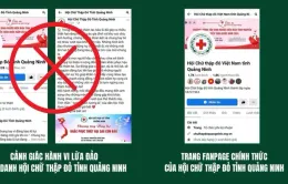 Fanpage mạo danh Hội Chữ thập đỏ Quảng Ninh kêu gọi ủng hộ dân vùng bão