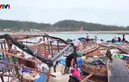 Người dân Cô Tô nhanh chóng khắc phục thiệt hại sau bão số 3