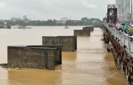 Lũ trên các sông đang lên, sông Hồng ở Hà Nội đạt đỉnh vào trưa 11/9