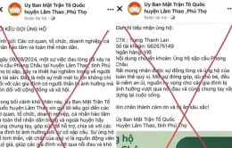 Cảnh báo fanpage giả mạo Ủy ban MTTQ huyện Lâm Thao để lừa đảo