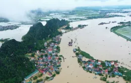 Lũ trên sông Hoàng Long (Ninh Bình) sẽ đạt đỉnh vào đêm 12/9, vượt báo động 3