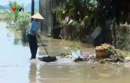 Thanh Hóa: Dọn vệ sinh sau khi nước lũ rút