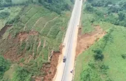 Sạt lở thường trực, uy hiếp an toàn trên cao tốc Nội Bài - Lào Cai