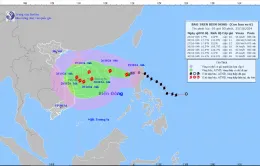 Bão số 6 giật cấp 12, liên tục đổi hướng