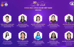 20 cá nhân giành giải thưởng Nữ sinh khoa học công nghệ Việt Nam năm 2024