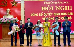 Quảng Ngãi công bố Quyết định của Ban Bí thư về công tác cán bộ