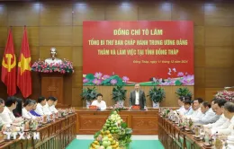 Tổng Bí thư Tô Lâm: Xây dựng tỉnh Đồng Tháp phát triển trong nhóm dẫn đầu vùng Đồng bằng sông Cửu Long