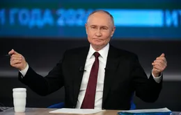 Tổng thống Putin đối thoại trực tiếp với hàng triệu người dân