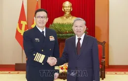 Tổng Bí thư Tô Lâm tiếp Bộ trưởng Quốc phòng Trung Quốc