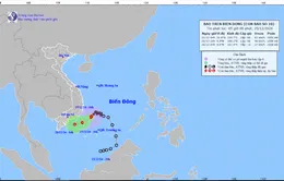 Bão số 10 khả năng suy yếu trên biển