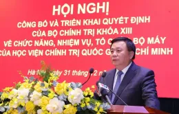 Học viện Chính trị quốc gia Hồ Chí Minh giảm 23 đầu mối cấp vụ