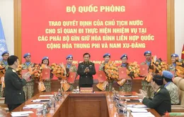 Việt Nam cử thêm 8 sĩ quan tham gia gìn giữ hòa bình tại phái bộ UNMISS và MINUSCA