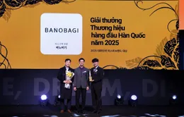 Thương hiệu BANOBAGI đạt “Giải thưởng Thương hiệu Hàng đầu Hàn Quốc năm 2025” hạng mục Mặt nạ giấy