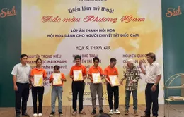 Triển lãm mỹ thuật “Sắc màu Phương Nam”: khát khao nghệ thuật của trẻ em khuyết tật
