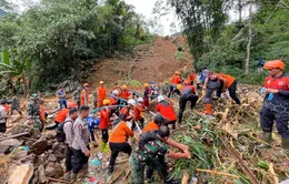 Gia tăng người thiệt mạng do lở đất tại Indonesia