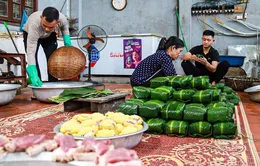 Làng gói bánh chưng của Hà Nội tất bật những ngày giáp Tết