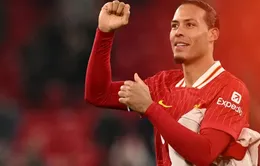 Virgil van Dijk lên tiếng về cơ hội "ăn bốn" của Liverpool