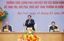 Thủ tướng làm việc với các ngân hàng thương mại để thúc đẩy tăng trưởng