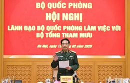 Đại tướng Phan Văn Giang làm việc với Bộ Tổng Tham mưu