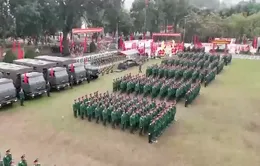 Khí thế ngày ra quân huấn luyện đầu năm