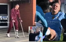 Man City lo lắng với chấn thương của Erling Haaland