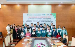 Quỹ văn hóa DB Kim Jun Ki tặng 53 suất học bổng cho học sinh khó khăn tại Phú Thọ và Hải Dương