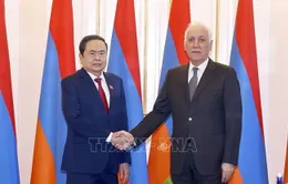Chủ tịch Quốc hội Trần Thanh Mẫn hội kiến Tổng thống Armenia Vahagn Khachaturyan