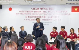 Thủ tướng Nhật Bản Shigeru Ishiba giao lưu với sinh viên Đại học Việt - Nhật
