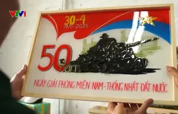 Những bức tranh thủy tinh tái hiện hồi ức, niềm vui ngày thống nhất