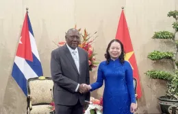 Phó Chủ tịch nước Võ Thị Ánh Xuân tiếp Phó Chủ tịch nước Cuba Valdes Mesa
