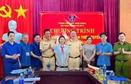 CSGT Nghệ An góp lương, nhận đỡ đầu học sinh có hoàn cảnh khó khăn
