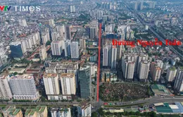 Cận cảnh công trường thi công mở rộng đường Nguyễn Tuân