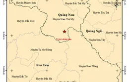 Liên tiếp xảy ra các trận động đất kích thích tại Nam Trà My (Quảng Nam) và Kon Plông (Kon Tum)