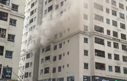 Hà Nội: Cháy căn hộ chung cư HH2A Linh Đàm
