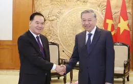 Tổng Bí thư Tô Lâm tiếp Chánh Văn phòng Trung ương Đảng Nhân dân Cách mạng Lào
