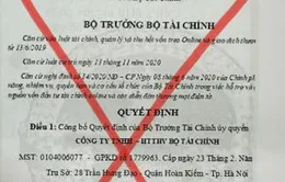 Cảnh báo giả danh Bộ Tài chính để lừa đảo