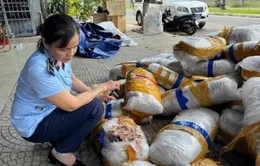 Phát hiện 700kg mực khô vô chủ trên vỉa hè Đà Nẵng