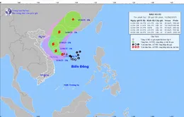 Bão số 1 có khả năng mạnh thêm, gây mưa lớn tại Trung Trung Bộ, Bắc Tây Nguyên