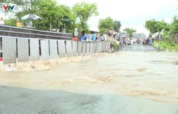 Nhiều tuyến đường phía Đông Nam của tỉnh Gia Lai bị chia cắt vì ngập
