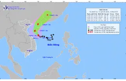 Bão số 1 di chuyển về phía Tây Nam đảo Hải Nam (Trung Quốc)