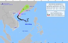 Bão số 1 vào đất liền Trung Quốc, di chuyển theo hướng Đông Bắc