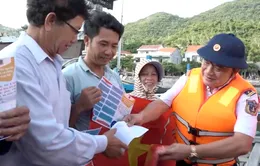 Vùng Cảnh sát biển 2 làm việc tại đảo Cù Lao Chàm
