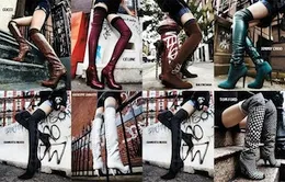 Cá tính với boots cao trên gối