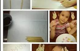 Cùng bé làm kẹo mút hình thỏ ngộ nghĩnh