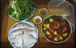Hấp dẫn lẩu cá diêu hồng