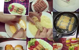 Cuối tuần đổi món với Thăn heo cuốn dưa chuột chiên
