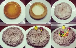 Ngộ nghĩnh cách làm bánh tổ chim 