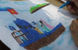 Thiếu nhi Phú Quốc thi vẽ tranh về biển đảo quê hương